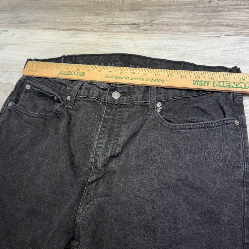 Levi's Denim 559 Black Relaxed Straight‎ Jeans Mens 38x32 (36x30.5)